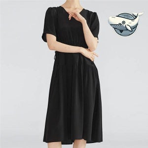 [모노무드] 모노무드 여름 나들이 필수 심플한 검정 원피스 경량