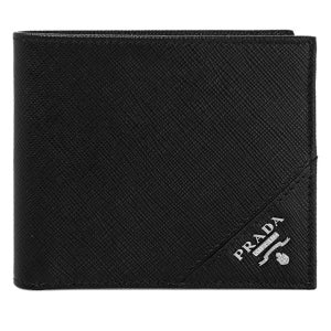 프라다 사피아노 레더 블랙 반지갑 2MO513QMEF0002 25FW 메탈로고 2MO513 QME F0002 139298900
