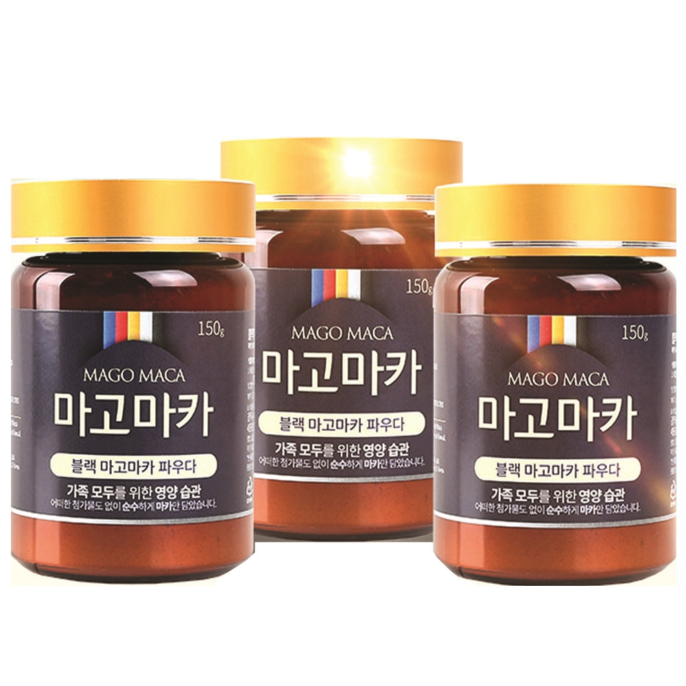 페루의 보물 <b>마고마카 남성용</b> 블랙 마카 선물세트  6개  150g