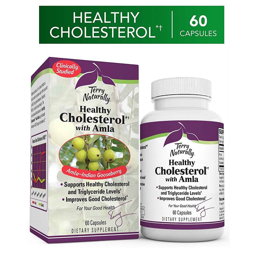 <b>테리 내추럴리</b> 헬시 <b>콜레스테롤</b> 암라 추출물 60정 Terry Naturally Healthy Cholesterol with Amla  1개