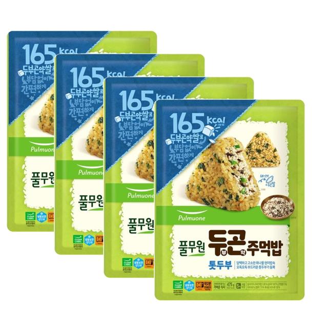<b>풀무원</b> 두곤 주먹밥 톳두부  475g  4개