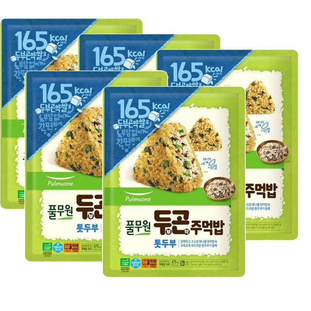 <b>풀무원</b> 두곤 주먹밥 톳두부  475g  5개