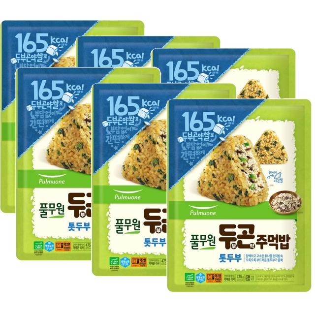 <b>풀무원</b> 두곤 주먹밥 톳두부  475g  6개