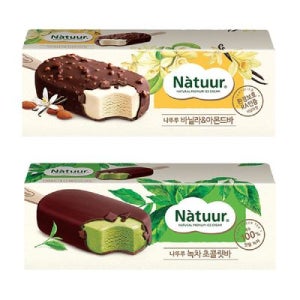 나뚜루 바닐라 6개 + 나뚜루 녹차 6개 나뚜루바 녹차 초코아이스크림 녹차아이스크림 아몬드