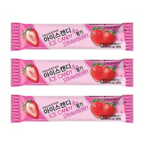 서주 아이스캔디 딸기 40개 딸기아이스크림 막대아이스크림 딸기맛아이스크림 추억의아이스크림