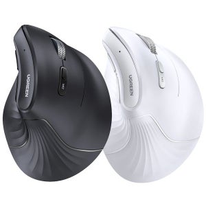 유그린 🖱️ 버티컬 인체공학 트리플 멀티태스킹 무선 블루투스 무소음 마우스 4000DPI MU008