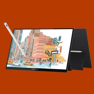 제우스랩 휴대용 모니터 P16MAX PRO 포터블 터치 모니터 노트북 스마트폰 보조모니터 터치펜