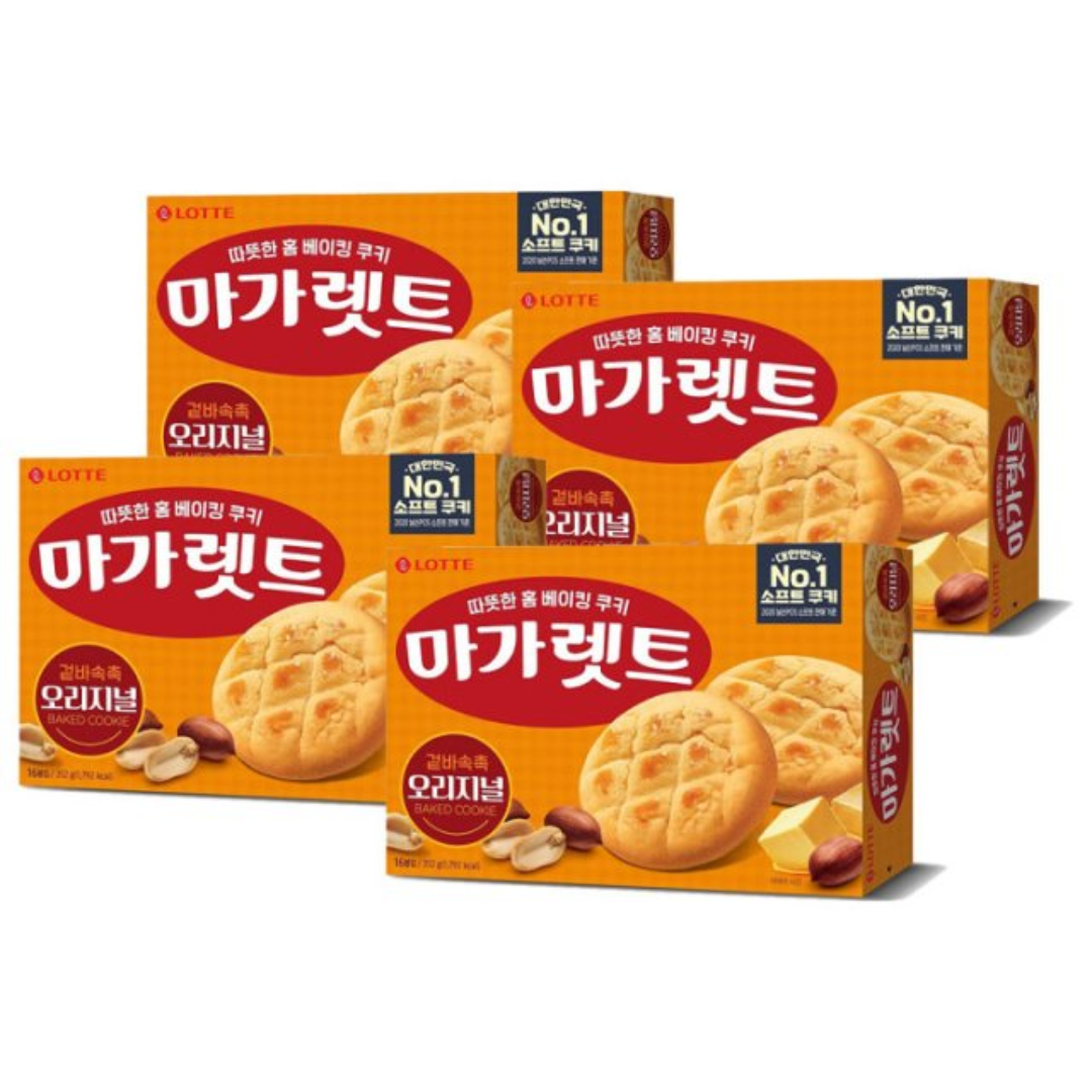 롯데웰푸드 마가렛트 오리지널 대, 352g, 4개 (티멤13,500원) (무료)