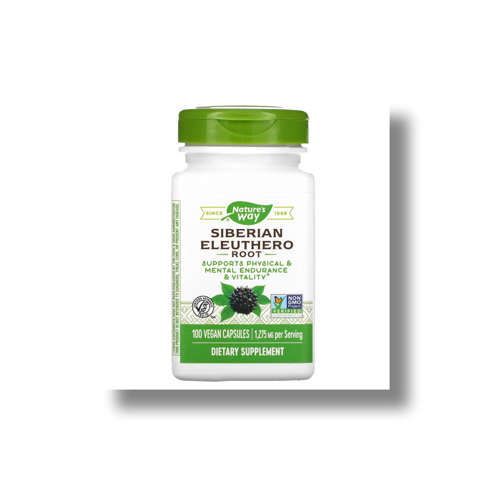Nature’s Way 시베리안 가시오갈피 뿌리(Siberian Eleuthero Root) 425mg 베지 캡슐 100정  1개