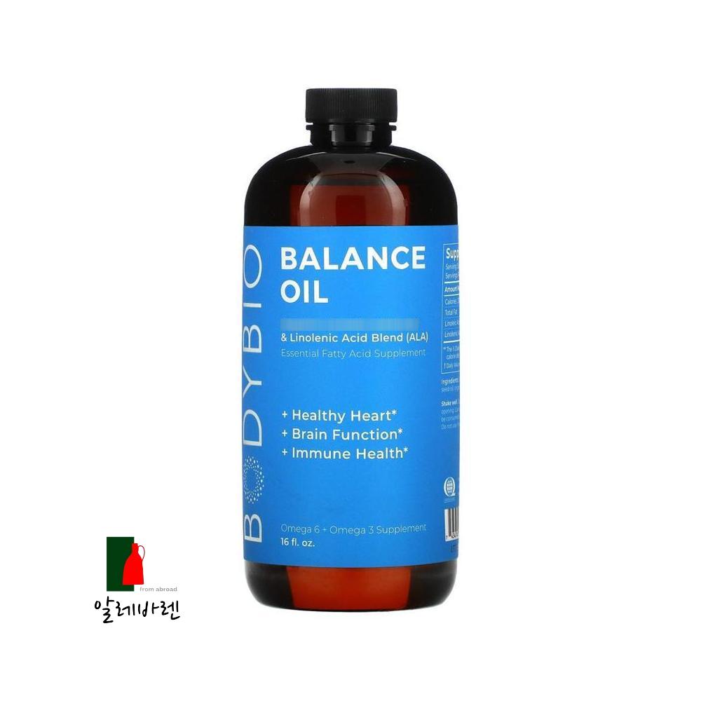 BodyBio <b>리놀레산 LA</b> 리놀렌산 ALA 브렌드 밸런스 오일 473ml  1개