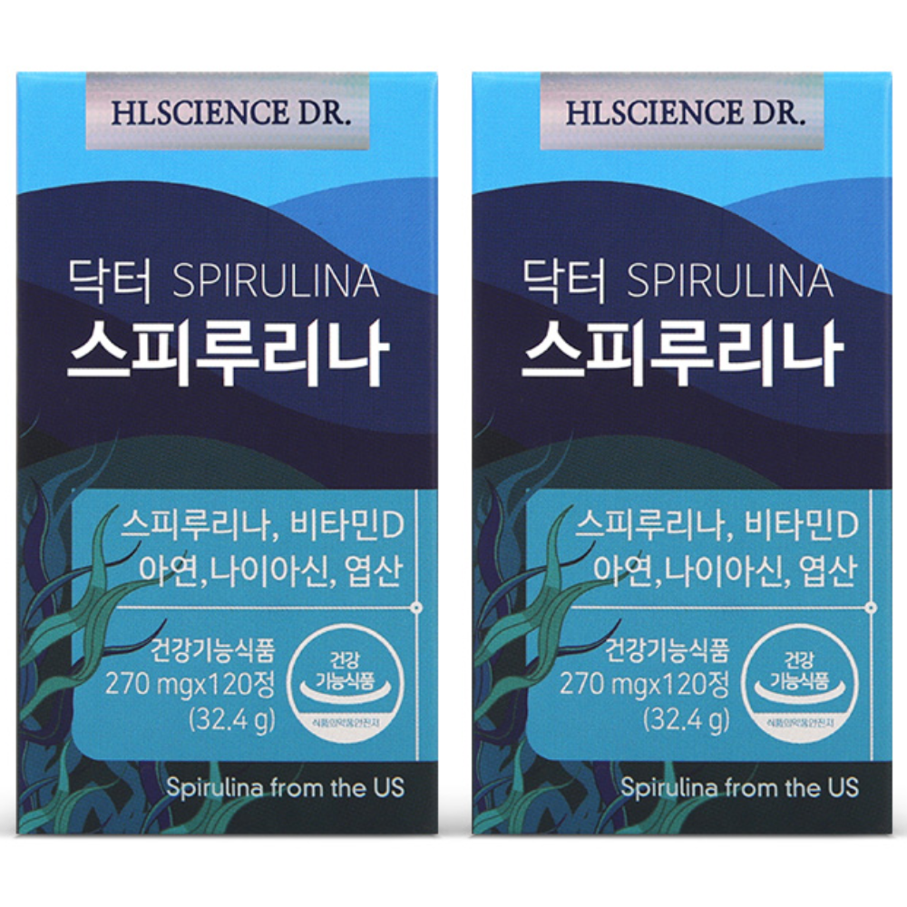 닥터 스피루리나 하와이안 스피루리나  120정  2박스