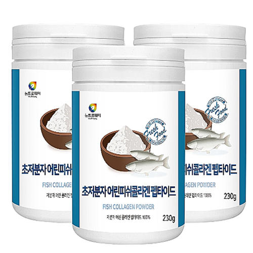 인도산 순수 저분자 어린 <b>피쉬 콜라겐 230g</b> 3통