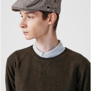 [닥스 액세서리] [DAKS HAT] 닥스 남성 브라운 로고 헌팅캡 DBHE5F754W3