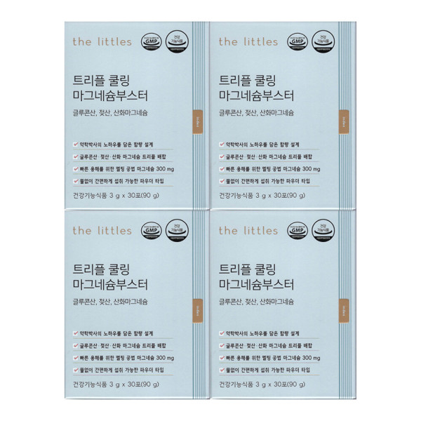 <b>더리틀스</b> <b>더리틀스</b> 트리플 쿨링 <b>마그네슘</b>부스터 3g x 30포 4개 / 써클