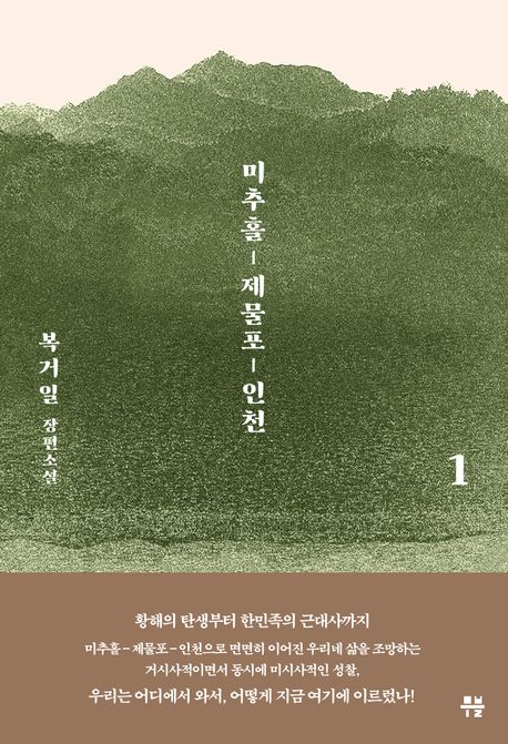 미추홀-제물포-인천 : 복거일 장편소설. 1