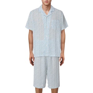 [롯데백화점] 비비안 시원한 여름준비 하늘하늘 잔꽃나염 남성 파자마 MP6053B LE1219756218