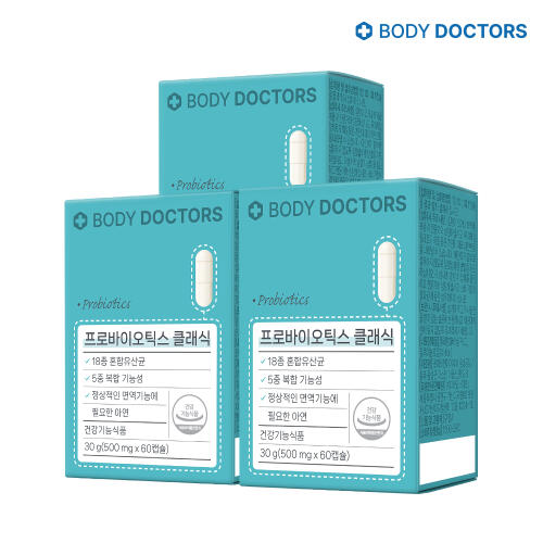 <b>바디닥터스</b> 1억보장 유산균 <b>프로바이오틱스 클래식</b> 3박스 (6개월분)