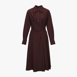 [S쏠레지아] 에스쏠레지아 스탠카라 플레어 원피스 SON9WOP070