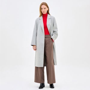 [S쏠레지아] 에스쏠레지아 더블 브레스티드 핸드메이드 코트 SONBZHH500