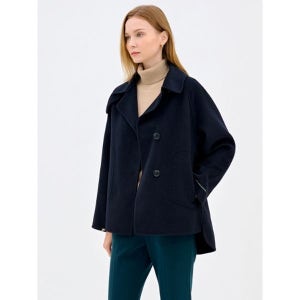 [S쏠레지아] 에스쏠레지아 빅 카라 아웃포켓 핸드메이드 코트 SONBZHH510