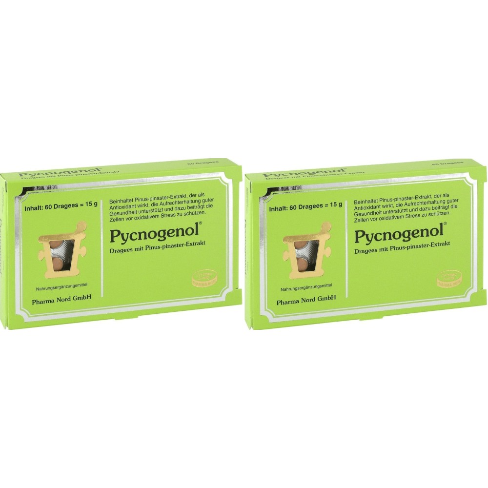 Pharma Nord 파마노드 <b>프랑스 해송</b> 소나무껍질 피크노제놀 40mg 60정 2팩  2개