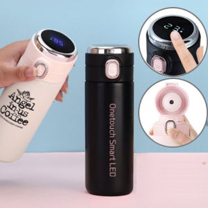 원스타 H-083 원터치스마트 LED 온도 텀블러 판촉물 제작 전문~주방용품~텀블러(스텐)