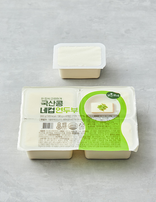 국산콩 네컵연두부 제품 이미지