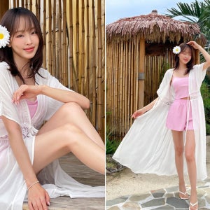 시엘라 레이스 로브 루즈 롱 가디건