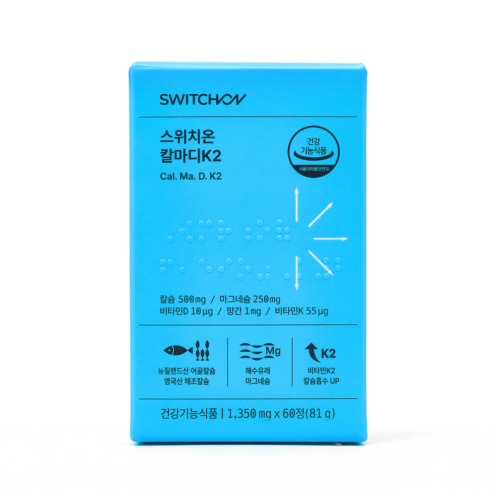 스위치온 칼마디K2 1350mg x 60정, 1개