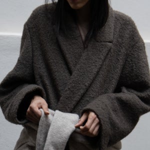 [오브헤덴] Alpaca double long coat