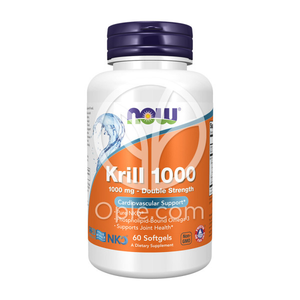 나우푸드 (오플닷컴) <b>크릴 오일</b> 1000 mg 더블 스트렝스 아스타잔틴 60 소프트젤 빠른직구