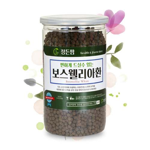 <b>보스웰리아환 400g</b> 정든팜 밀폐통 인도산 보스웰리아