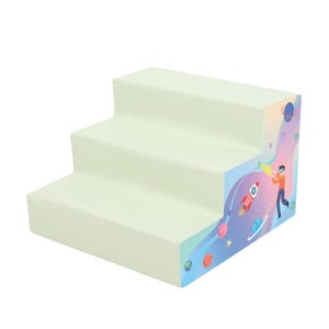 우주 파스텔 챌린저 도형놀이 삼단계단 스카이/그린 유아동 어린이 체육교구 스포츠활동 놀이