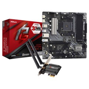 ASRock B550M Phantom Gaming 4 + WiFi6E 랜카드 패키지 디앤디컴