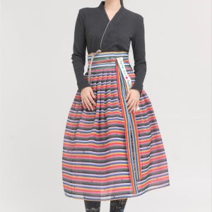 색동 노방 치마, haejin 혜진한복