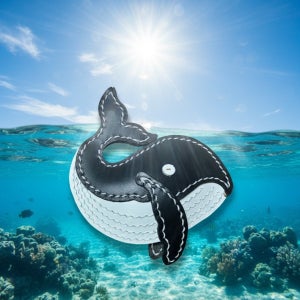 가죽 고래 키링 가죽공예  돌고래백참, 마음새김 가죽공방