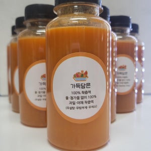 당근사과100% 착즙주스 200ml, 가득 담은