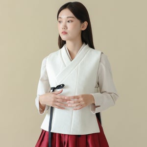 (haejin한복) 뉴색동 누비 양면조끼, haejin 혜진한복
