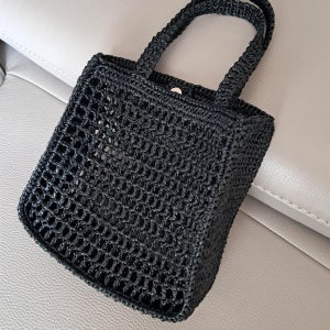 라피아스퀘어넷트토트백, 뜨개하리
