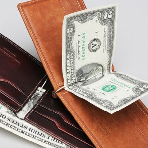 수제 슬림 소가죽 이니셜 각인 머니클립 지갑 9컬러, 마뜨(MATT)