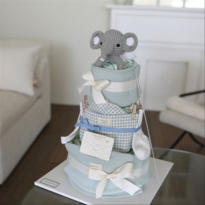 너에게 보내는 첫선물 풀세트 3단 기저귀케이크 (민트), 앙앙기저귀케이크 ❤️
