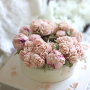 [매장픽업,퀵서비스] 원주 떡케이크-핑크피오니, 라앤케이크