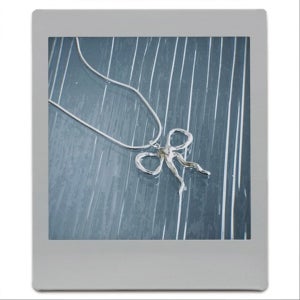 Ribbon snake chain necklace, 초리루링