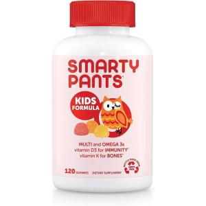 <b>스마티팬츠</b> <b>SmartyPants</b> 키즈 <b>오메가3</b> 멀티비타민 체리구미 <b>스마티팬츠</b> 120젤리