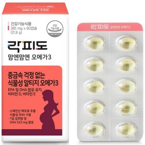 락피도 락피도 맘엔맘엔 오메가 3 21.9g 60정 1개