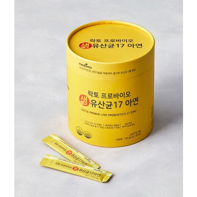 <b>씨너지아이앤티</b> 메디트리 락토프로바이오 생유산균17 아연  120g  2개