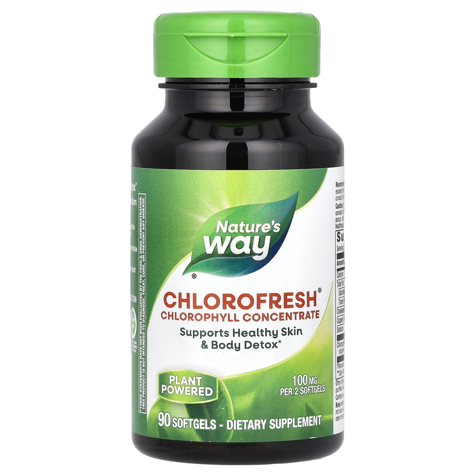 <b>네이쳐스웨이</b> <b>Nature’s Way</b> Chlorofresh Chlorophyll Concentrate 100 mg 90 Softgels 50 mg per Softgel  1개  90