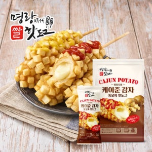 명랑핫도그 케이준감자 통모짜 핫도그 960g x 1팩 (8개입)