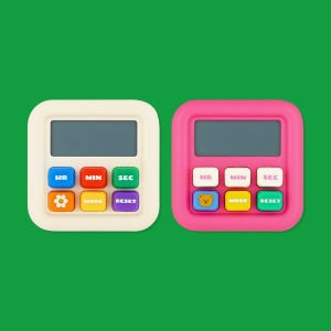 스톱워치,공부타이머 2종 아이보리 핑크 스터디 수험생 공시생 운동 공부 스탑워치