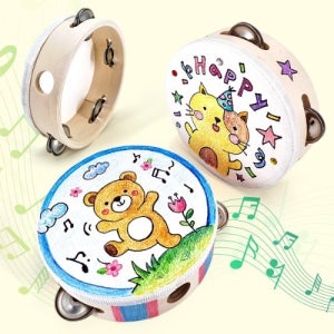 악기놀이 반제품 우드 탬버린 악기만들기